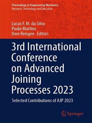cover image of 3rd International Conference on Advanced Joining Processes 2023